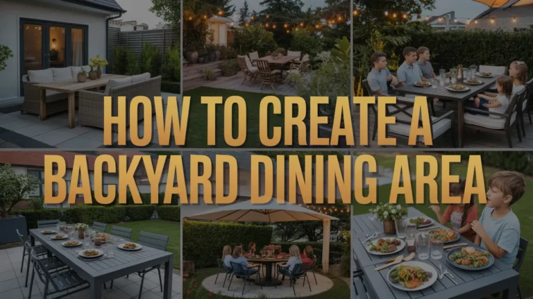 Backyard Dining Area