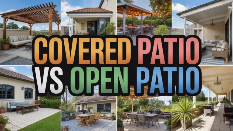 Covered Patio vs Open Patio