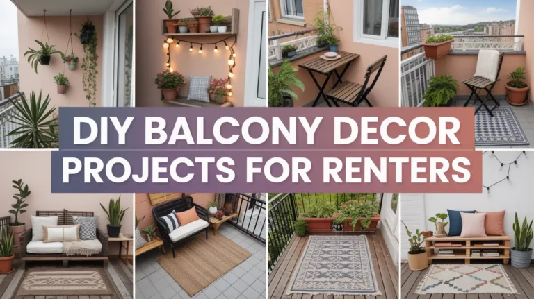 DIY balcony decor projects for renters