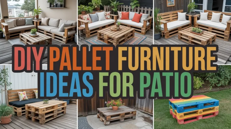 DIY pallet furniture ideas for patio