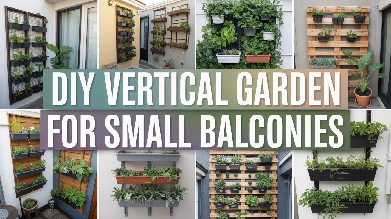 DIY vertical garden ideas for small balconies