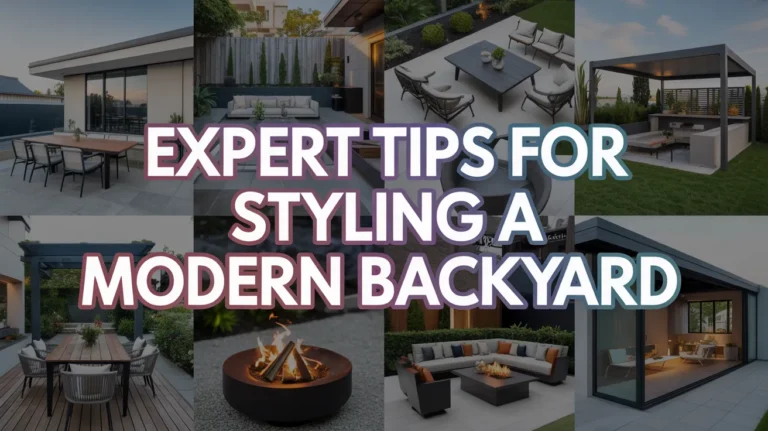 Expert Tips for Styling a Modern Backyard