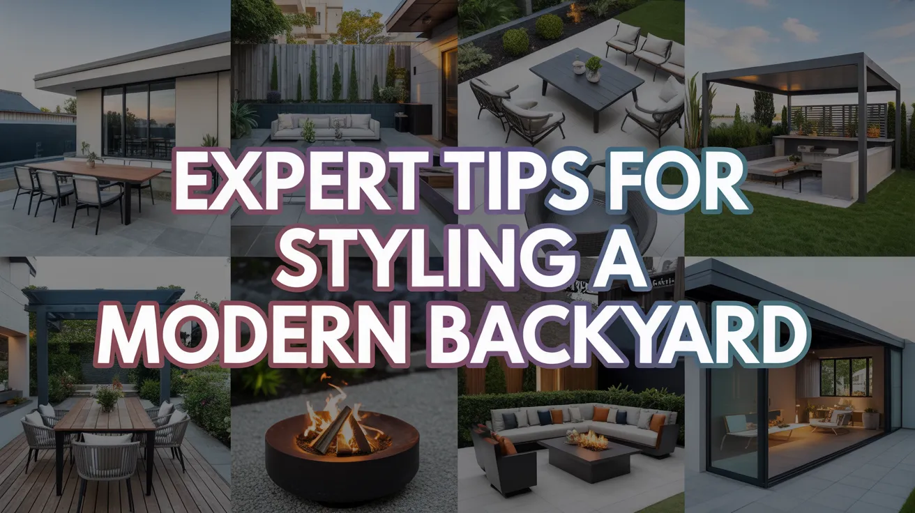 Expert Tips for Styling a Modern Backyard