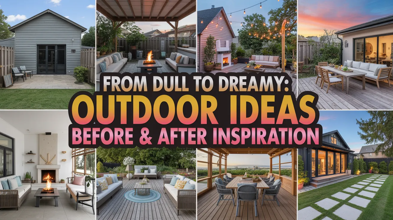 From Dull to Dreamy Outdoor Ideas Before & After Inspiration