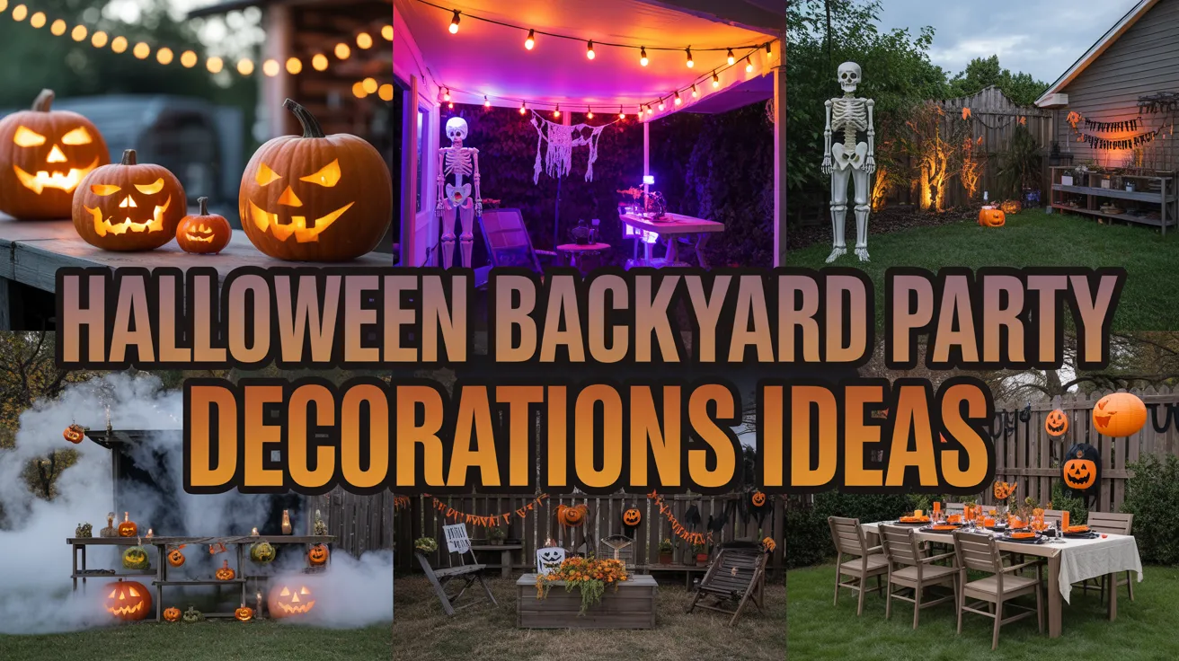 Halloween backyard party decoration ideas