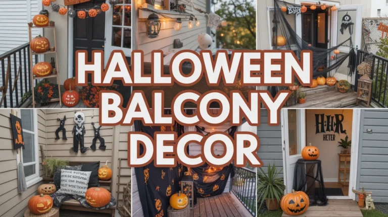 Halloween balcony decor