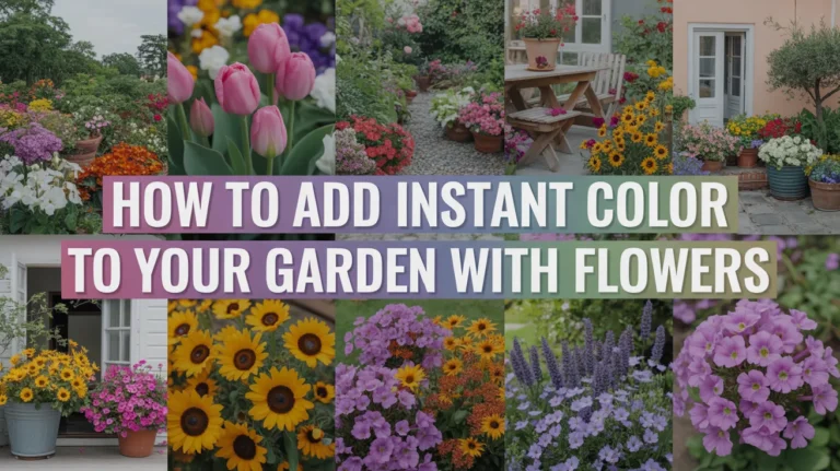 How to Add Instant Color to Your Garden with Flowers