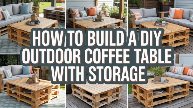 How to Build a DIY Outdoor Coffee Table With Storage
