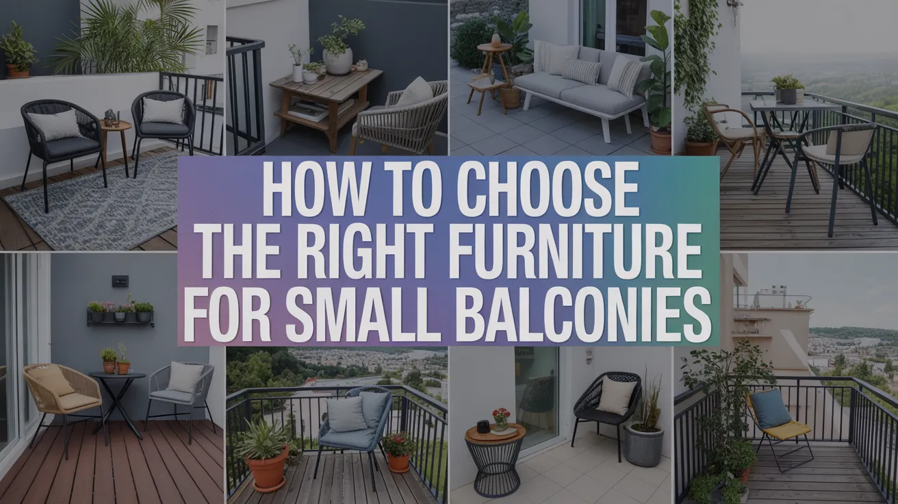 How to Choose the Right Furniture for Small Balconies