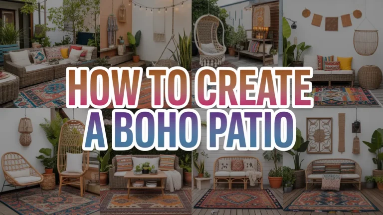 How to Create a Boho Patio