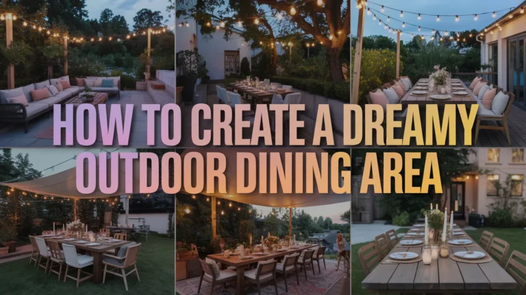 How to Create a Dreamy Outdoor Dining Area