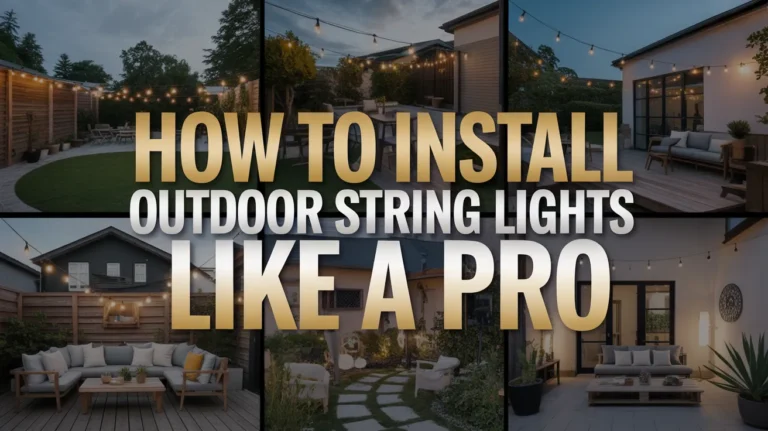 How to Install Outdoor String Lights Like a Pro
