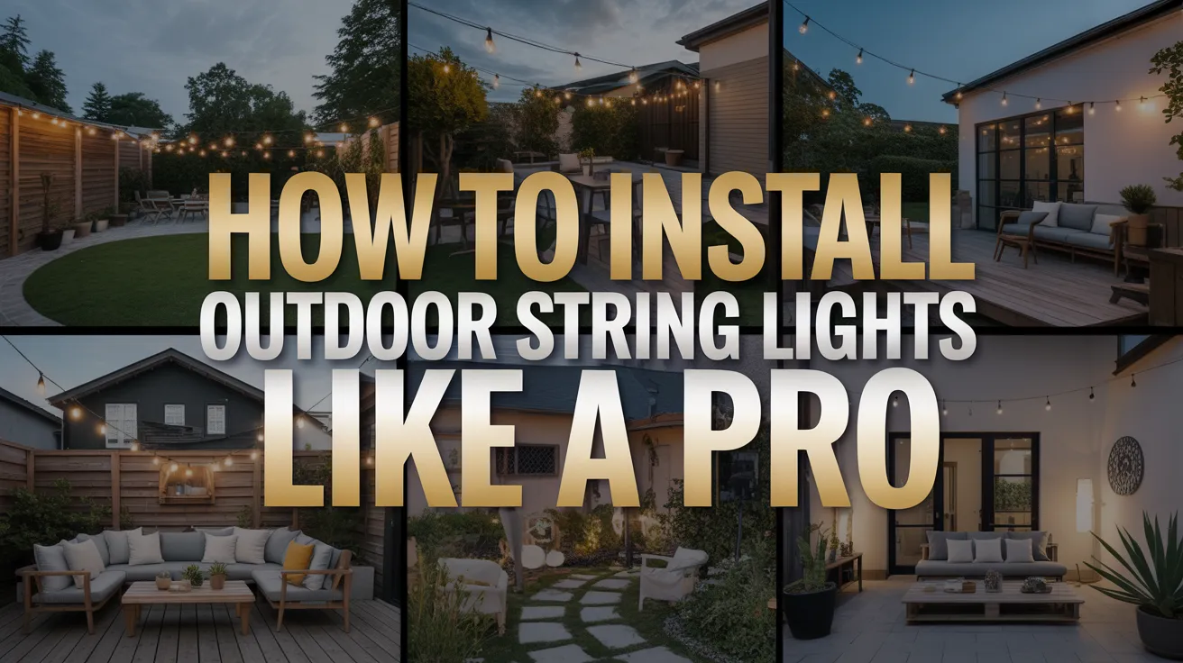 How to Install Outdoor String Lights Like a Pro