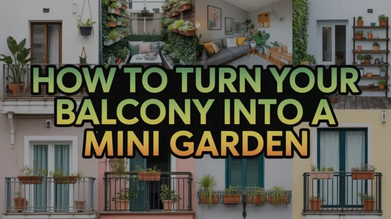 How to Turn Your Balcony into a Mini Garden