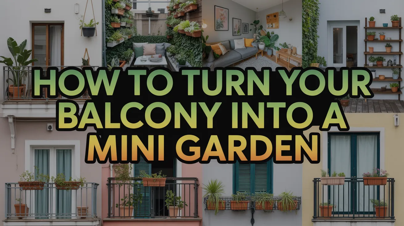 How to Turn Your Balcony into a Mini Garden