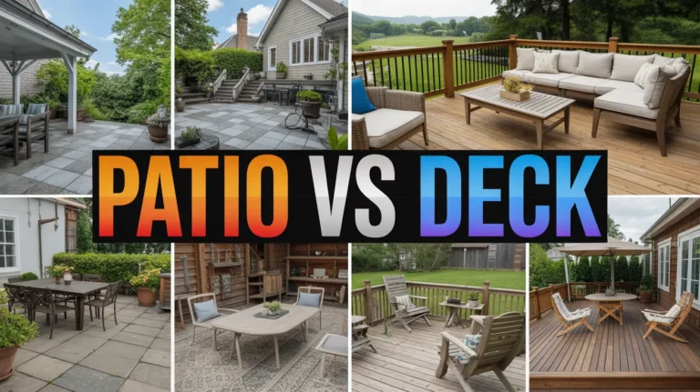 Patio vs Deck