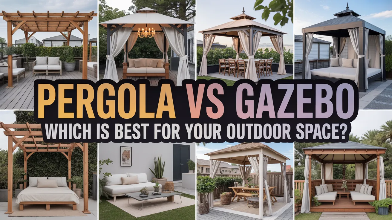 Pergola vs Gazebo
