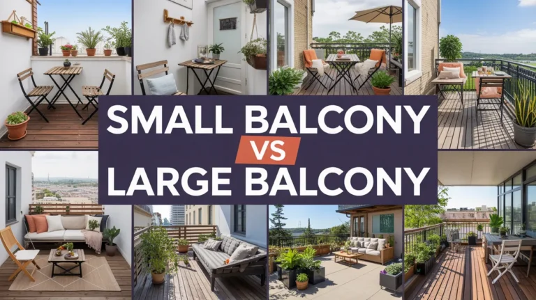 Small Balcony vs Large Balcony