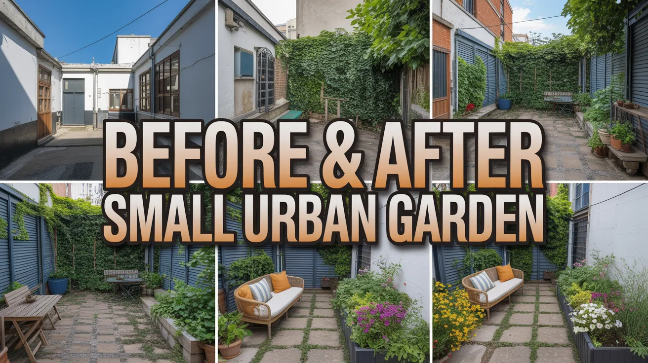 Small Urban Garden Before & After