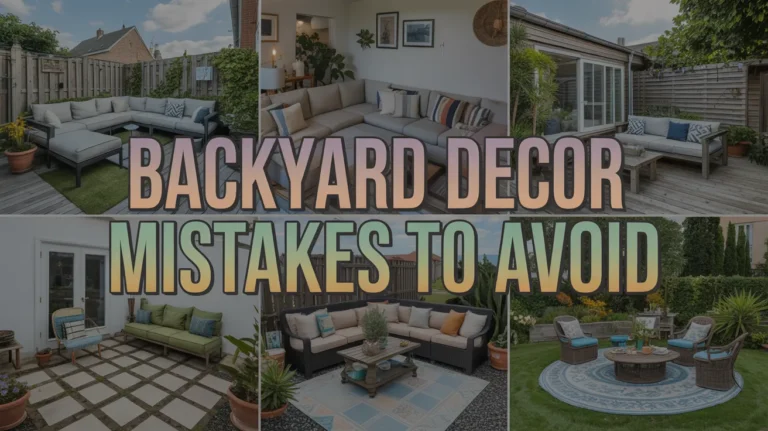 backyard decor mistakes