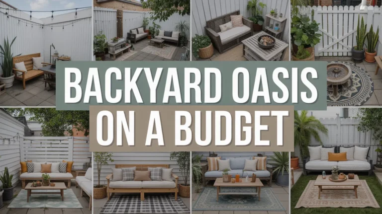 backyard oasis on a budget