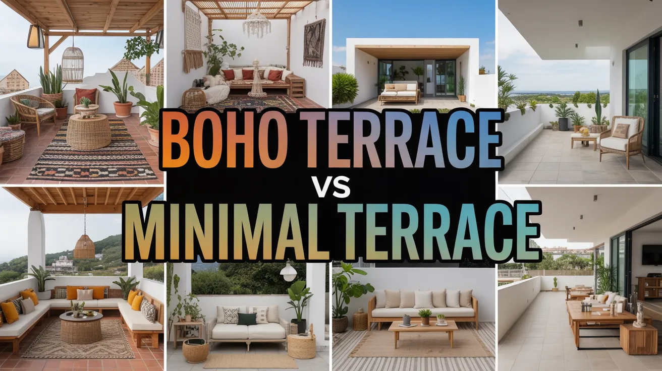 boho terrace vs minimal terrace