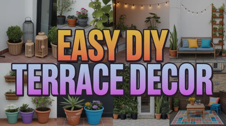 easy DIY terrace decor