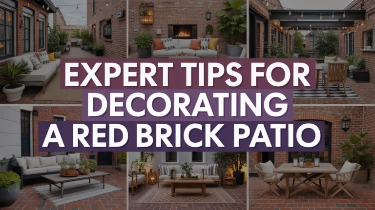 expert tips for decorating a red brick patio