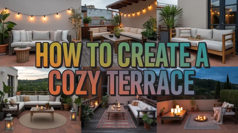 how to create a cozy terrace