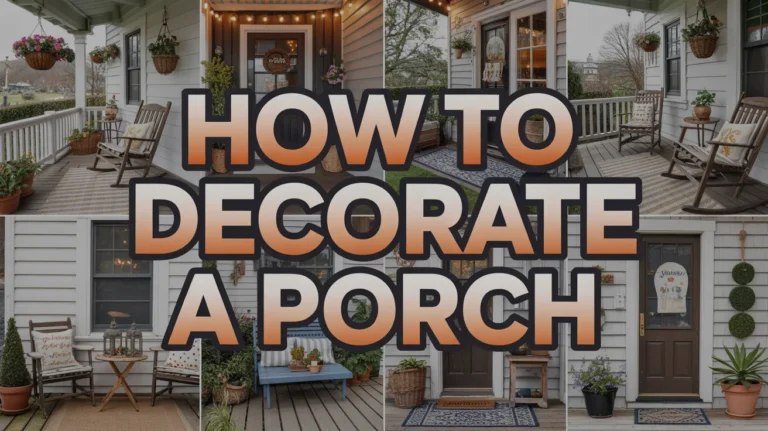 how to decorate a porch
