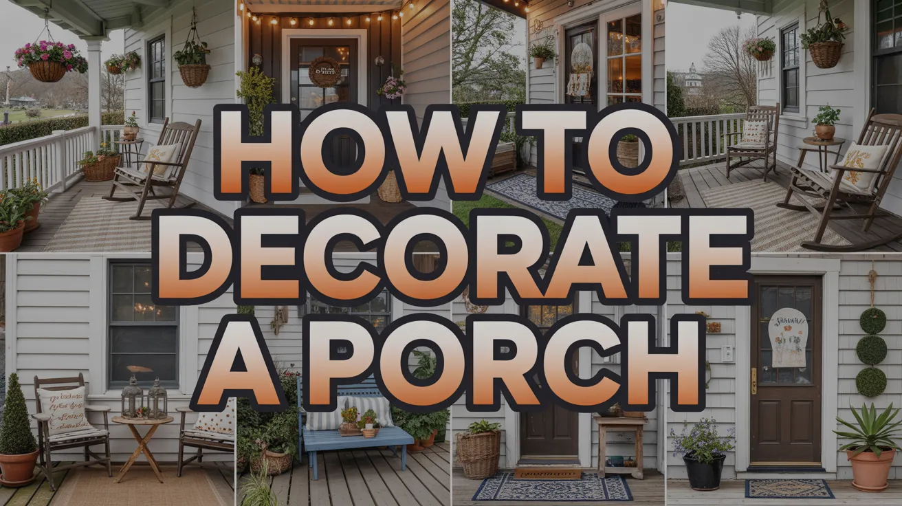 how to decorate a porch