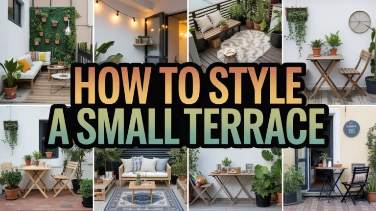 how to style a small terrace