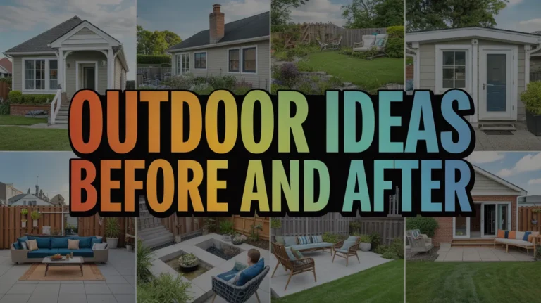 outdoor ideas before and after