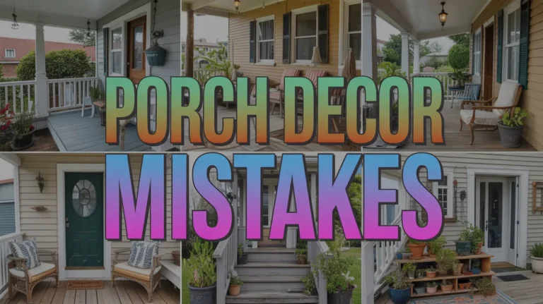 porch decor mistakes