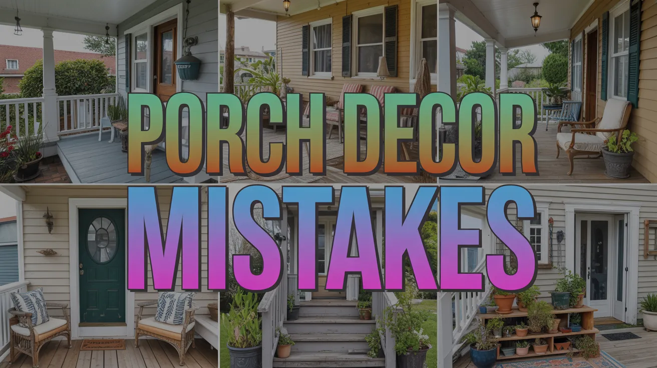 porch decor mistakes