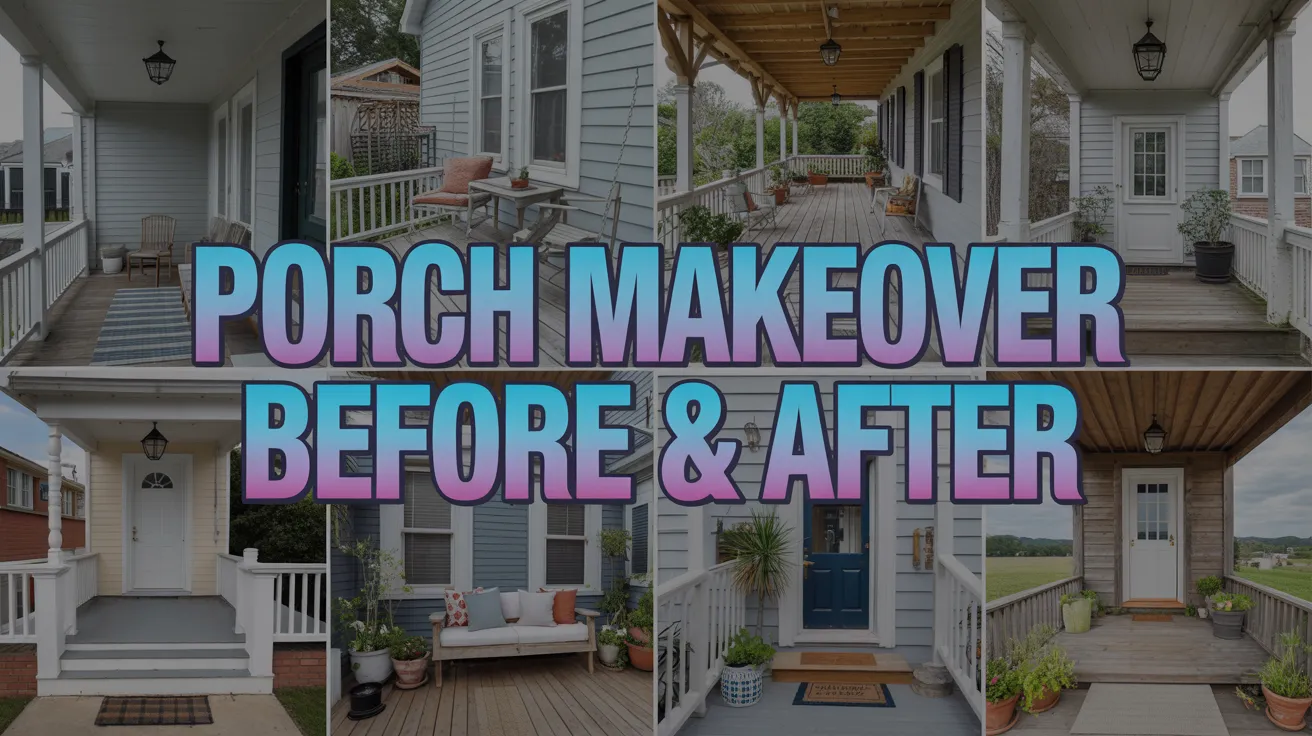 porch makeover before & after