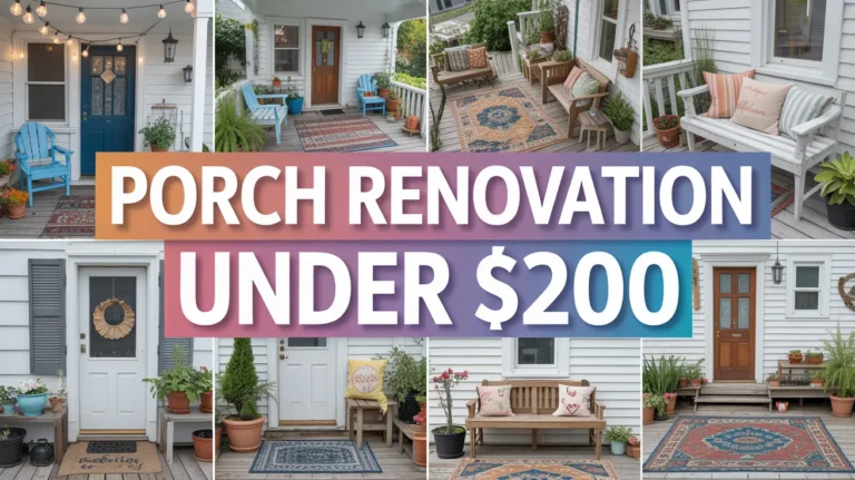 porch renovation under $200