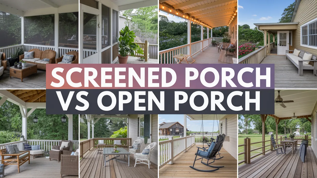 screened porch vs open porch