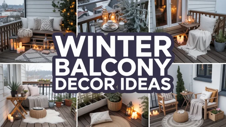 winter balcony decor