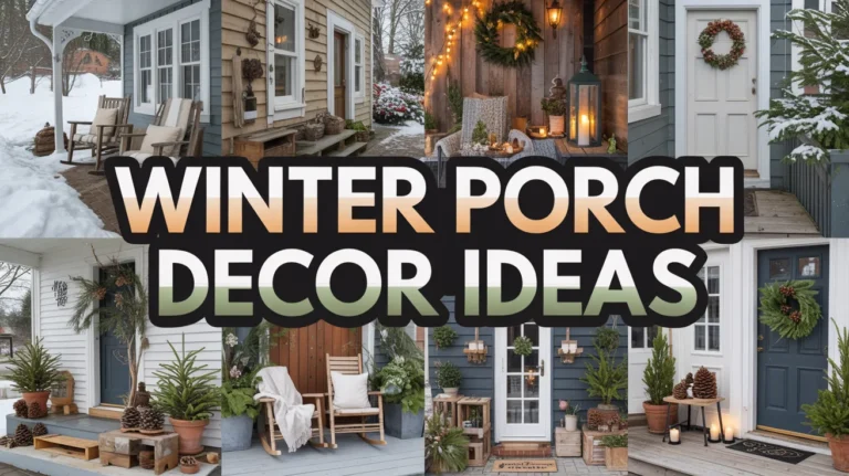 winter porch decor ideas