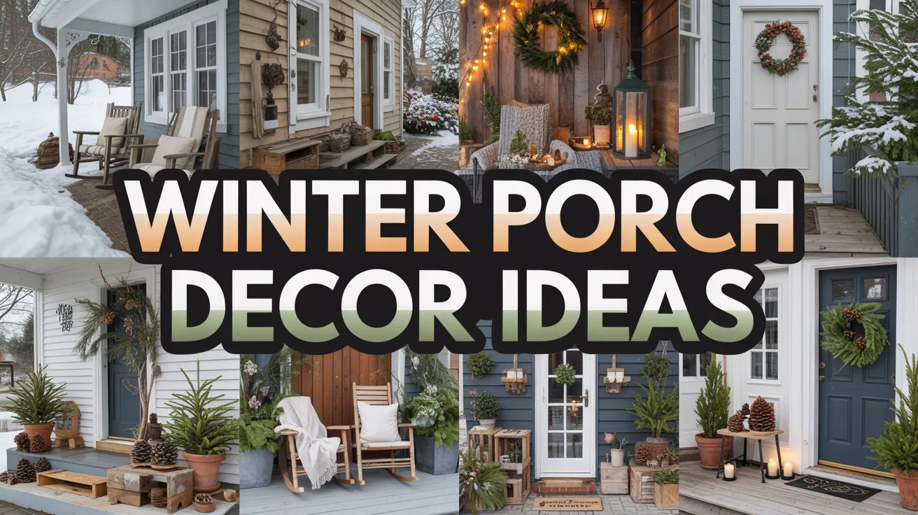 winter porch decor ideas