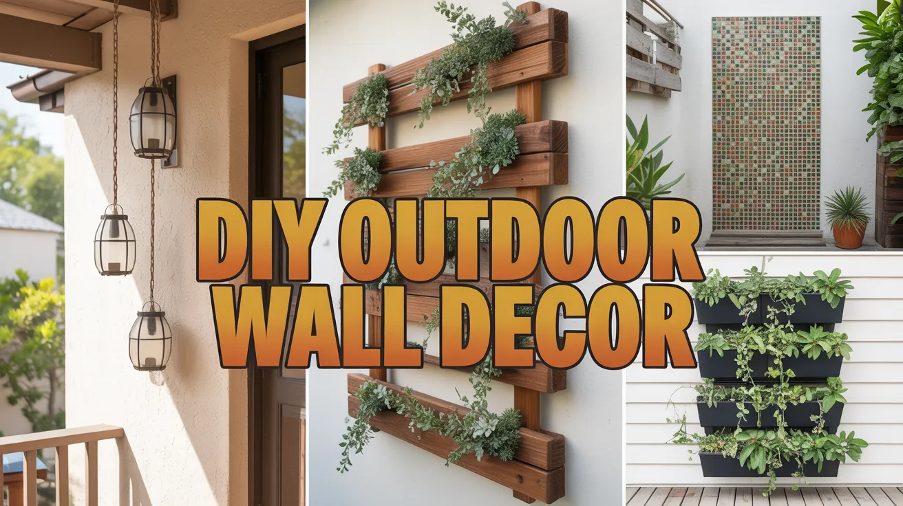 DIY outdoor wall decor