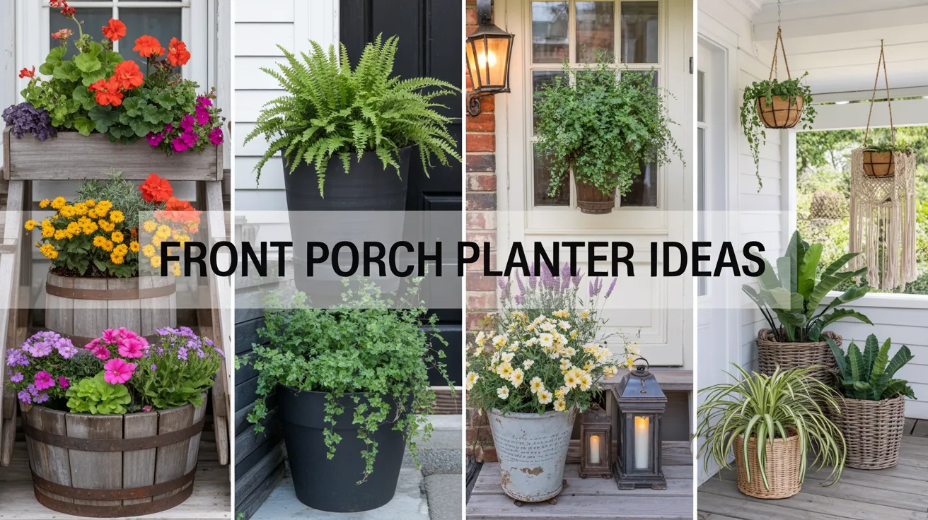 Front Porch Planter Ideas