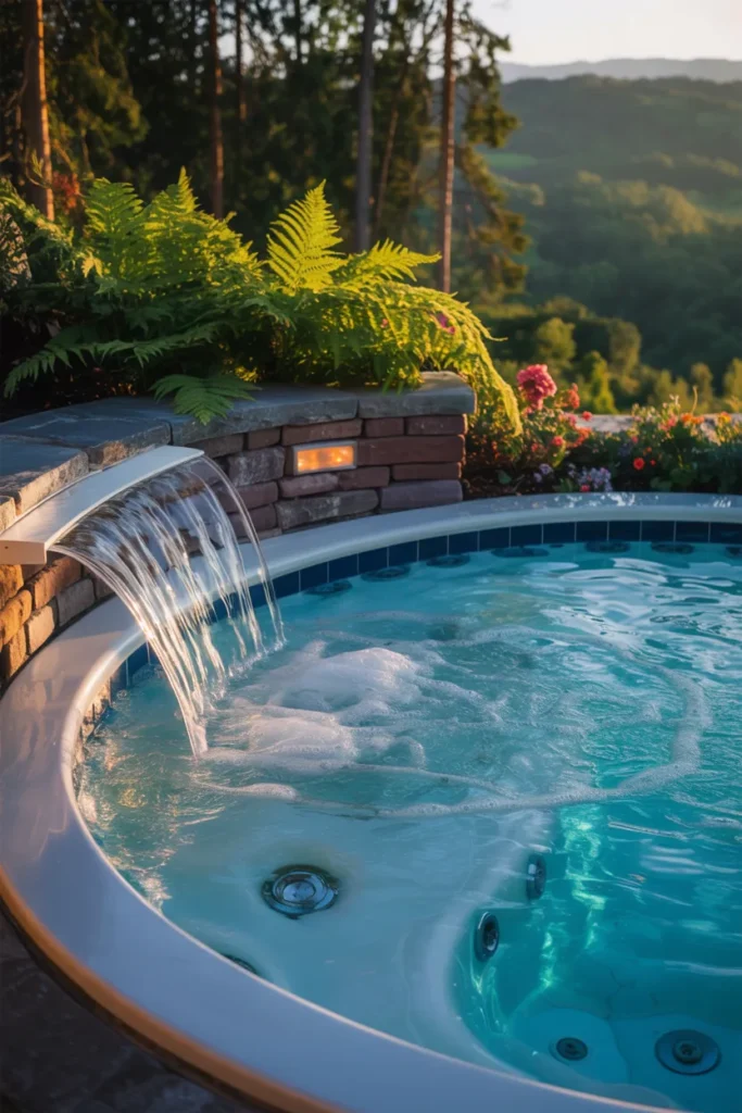 Jacuzzi with Waterfall Feature