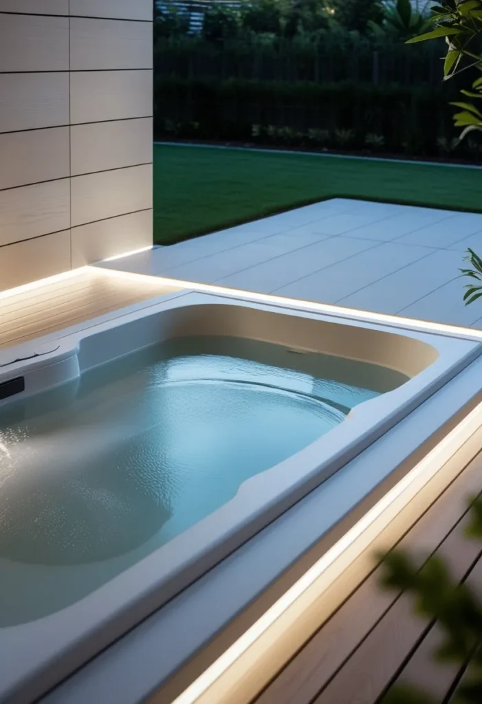 Modern Minimalist Jacuzzi with Clean Lines