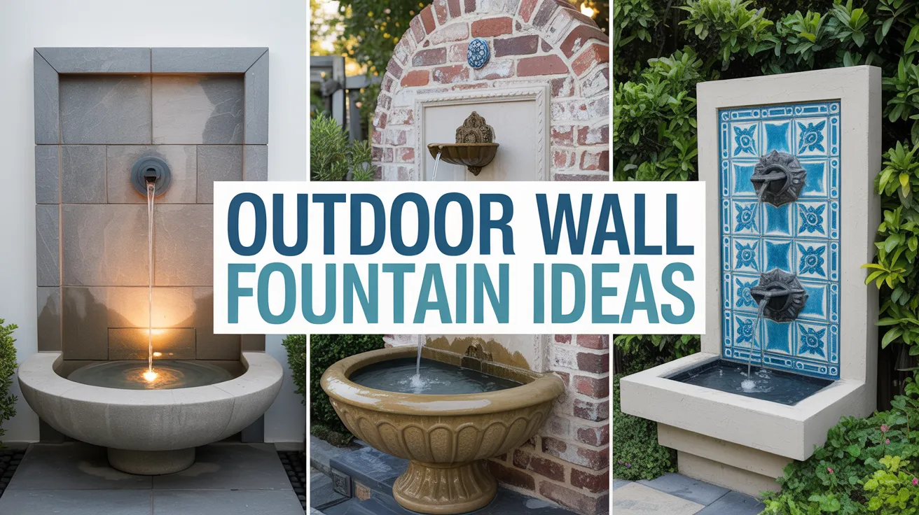 Outdoor Wall Fountain Ideas