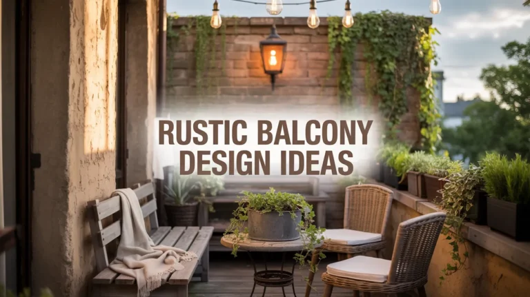 Rustic Balcony Design Ideas