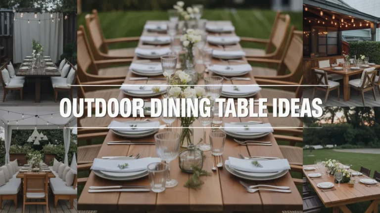 outdoor dining table ideas