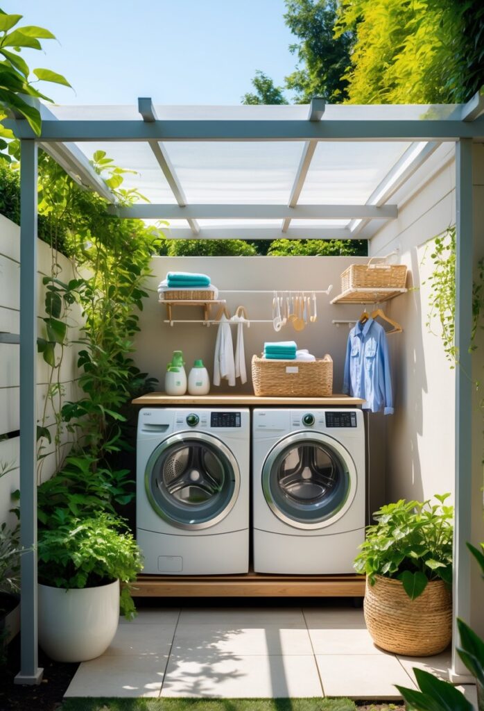 12 Clever Outdoor Laundry Room Ideas for Small Homes to Maximize Space ...