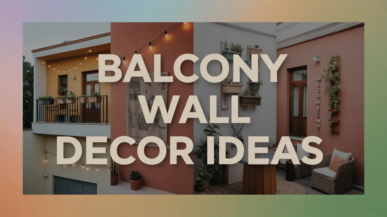 Balcony Wall Decor Ideas